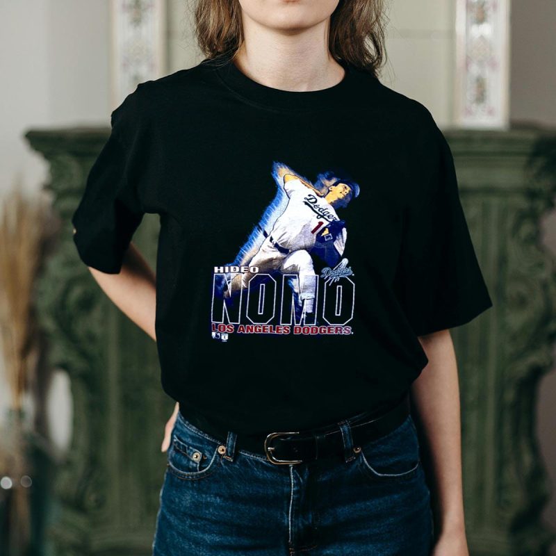 Hideo Nomo Los Angeles Dodgers Graphic T-Shirt for Fans - Image 2