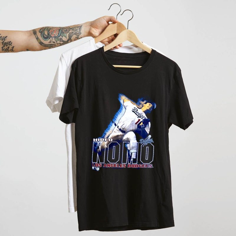 Hideo Nomo Los Angeles Dodgers Graphic T-Shirt for Fans - Image 4