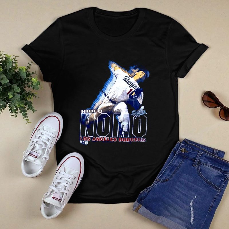 Hideo Nomo Los Angeles Dodgers Graphic T-Shirt for Fans - Image 5