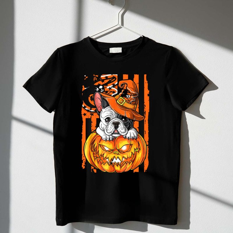 Hlw Bulldog Halloween Baltimore Orioles Jack o Lantern T Shirt t shirt 1 1
