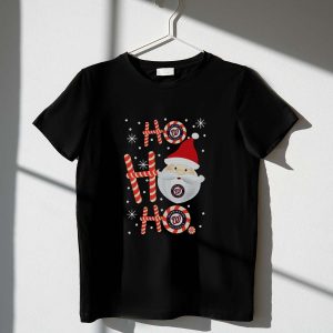 Santa Claus Christmas T-Shirt For Washington Nationals Fans - Ho Ho Ho!