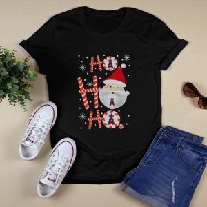Santa Claus Xmas T-Shirt For Los Angeles Angels Baseball Fans