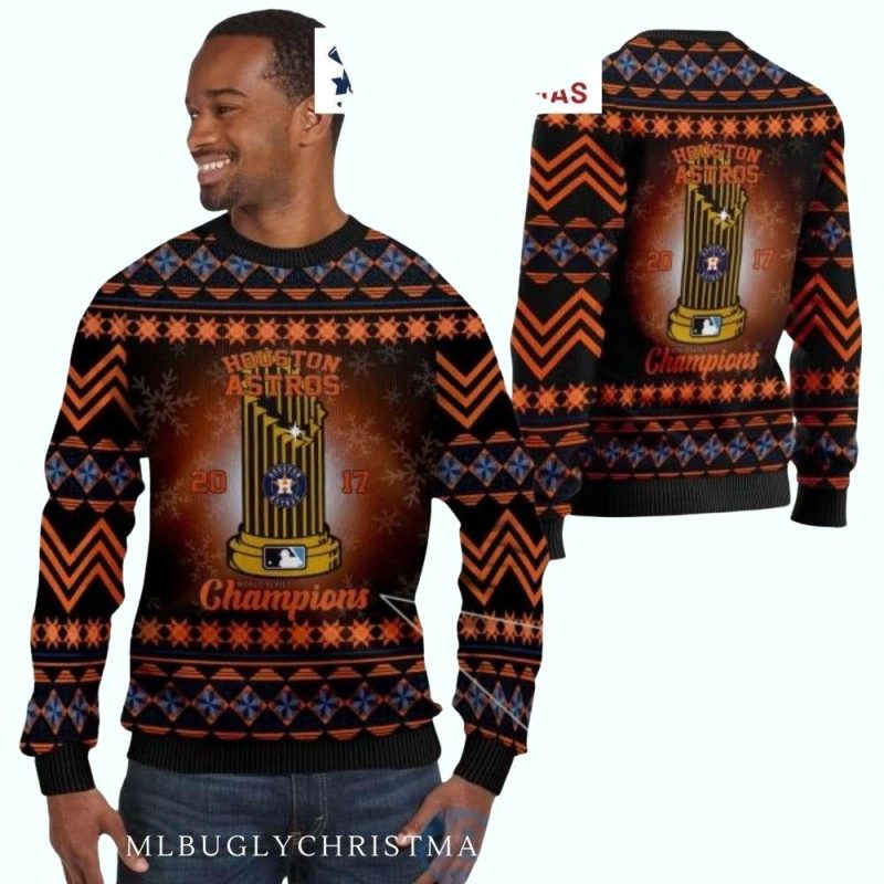 Houston Astros 2017 Champions Trophy Ugly Sweater 1