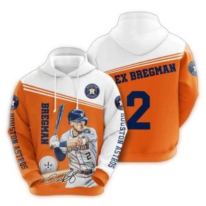 Alex Bregman Houston Astros All-Over Print Hoodie For Fans