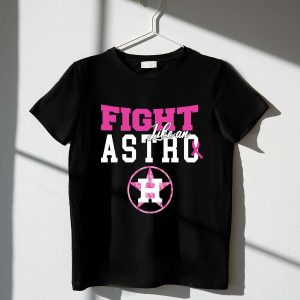 Houston Astros Breast Cancer Awareness T-Shirt - Fight Like An Astro