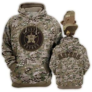 Houston Astros Camo Print Hoodie - Stylish All-Over Design For Fans
