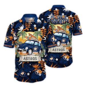 Houston Astros Tropical Hawaiian Shirt For Summer Camping & Vacation