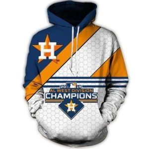 Houston Astros 2019 Al West Division Champions All-Over Print Hoodie