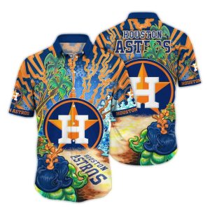 Houston Astros Coconut Beach Art Hawaiian Shirt For Fans