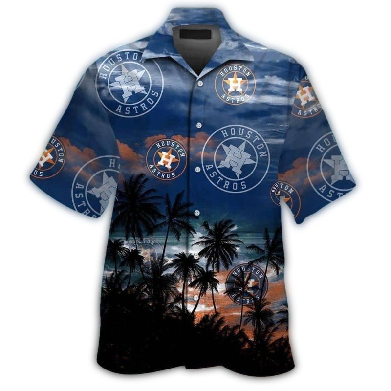 Houston Astros Coconut Beach Sunset Summer Tropical Hawaiian Shirt 1