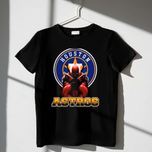 Houston Astros Deadpool Crossover Graphic T-Shirt For Fans
