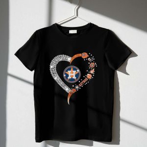 Houston Astros Diamond Heart T-Shirt - Stylish Fan Apparel