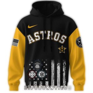 Houston Astros First Responders Night All-Over Print Hoodie For Fans