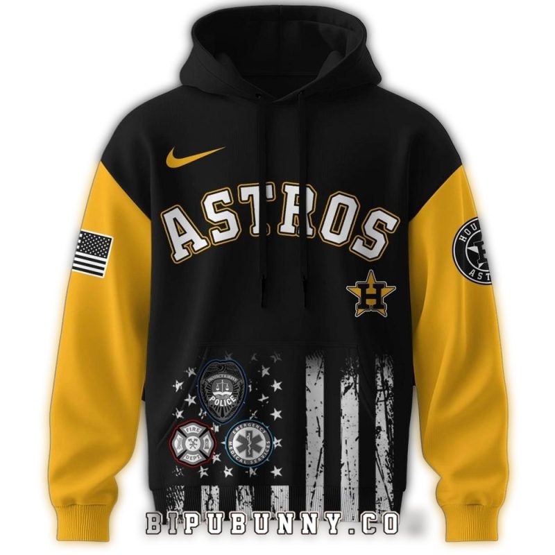 Houston Astros First Responders Night All over Print Hoodie 1