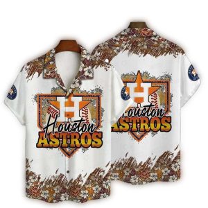 Houston Astros Floral Print Hawaiian Shirt For Fans And Beach Days