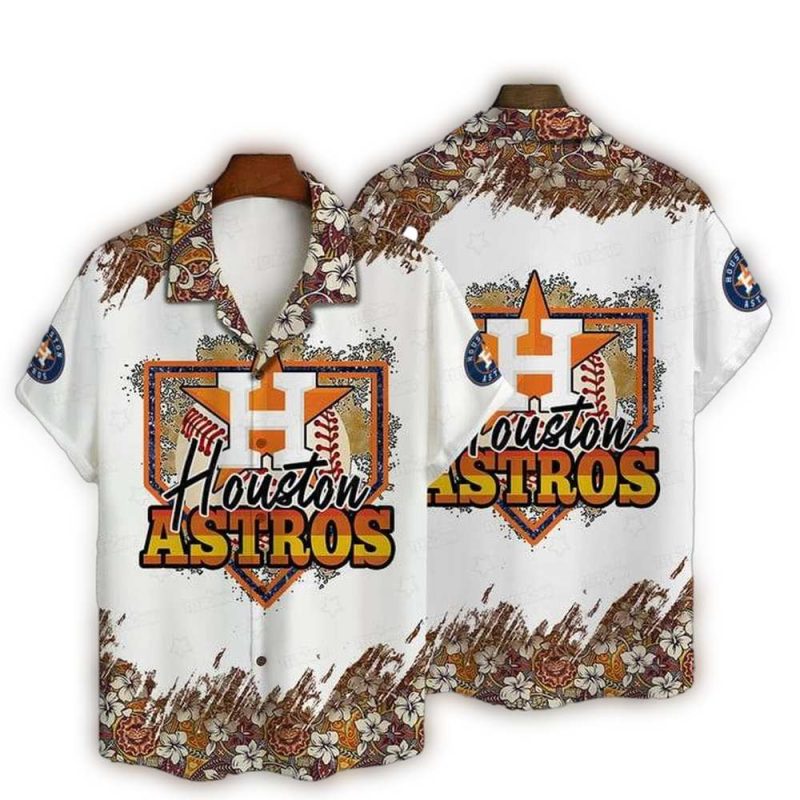Houston Astros Floral Field Hawaiian Shirt 1