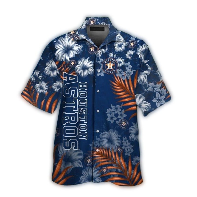 Houston Astros Flower Pattern Tropical Hawaiian Shirt 1