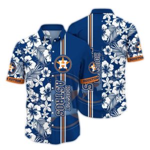 Houston Astros Vintage Hawaiian Shirt With Flower Stripe Design