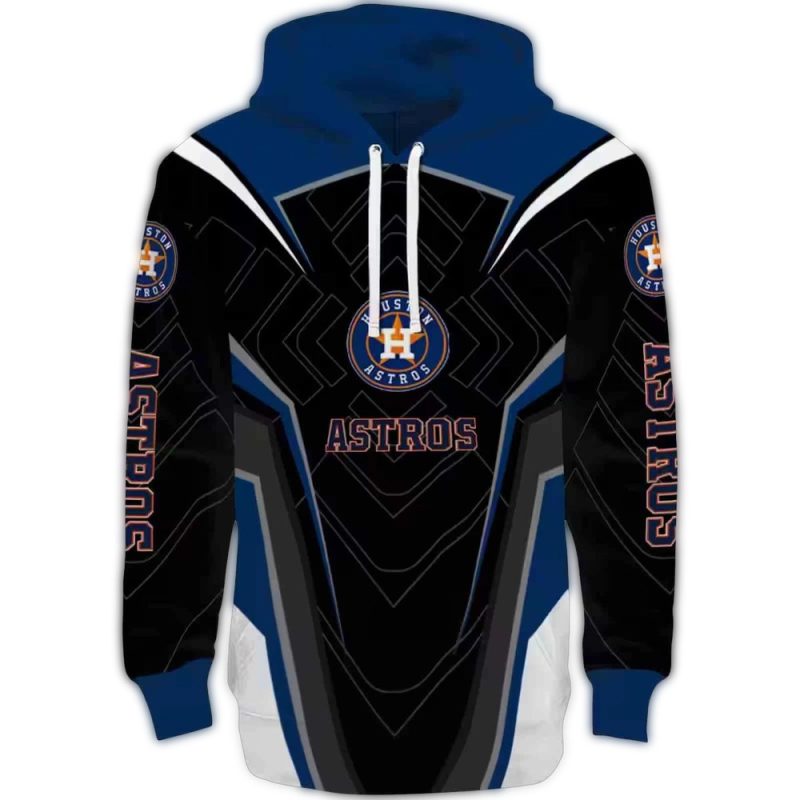 Houston Astros Futuristic Pattern All over Print Hoodie 1
