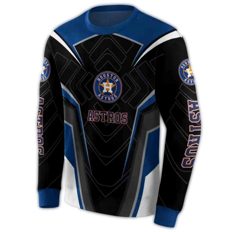 Houston Astros Futuristic Pattern All over Print Sweatshirt 1