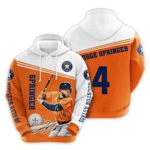 George Springer Houston Astros All-Over Print Hoodie For Fans