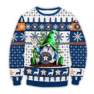 Houston Astros Gnome Peace Sign Sweatshirt – Fun Ugly Holiday Sweater