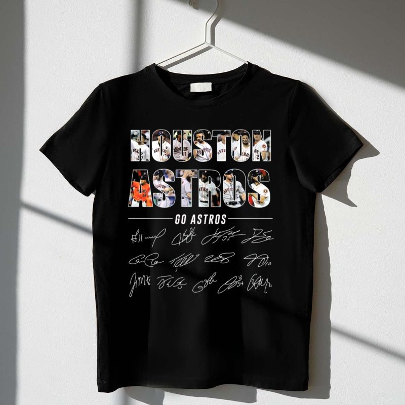 Houston Astros Go Astros Team Signatures T Shirt t shirt 1 1