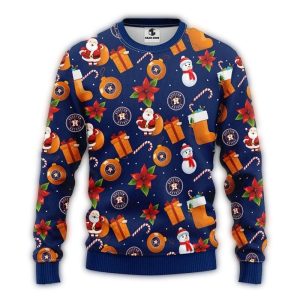 Houston Astros Holiday Icons Ugly Sweater - Perfect Gift For Fans