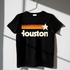 Houston Astros Retro Stripes T-Shirt - Houston Strong Texas Pride