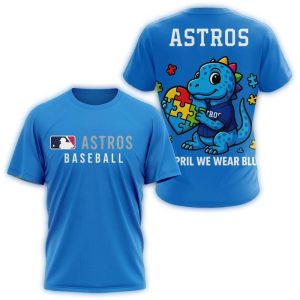 Houston Astros April We Wear Blue All-Over Print T-Shirt For Fans