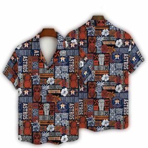 Houston Astros Hawaiian Shirt - Island Mosaic Design For Fans