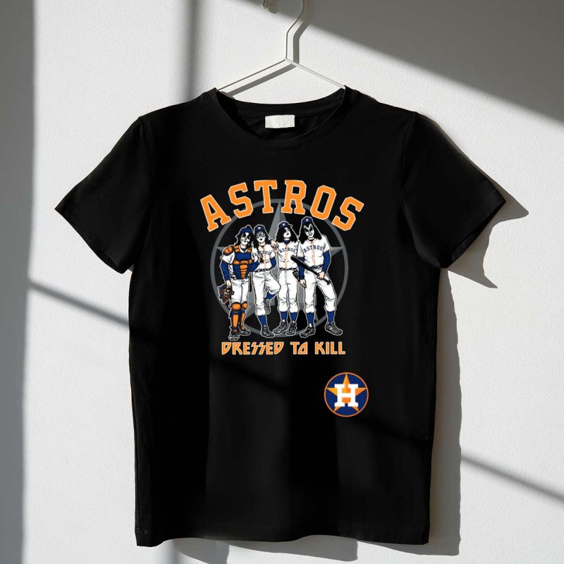 Houston Astros KISS Dressed To Kill Collaboration T Shirt t shirt 1 1