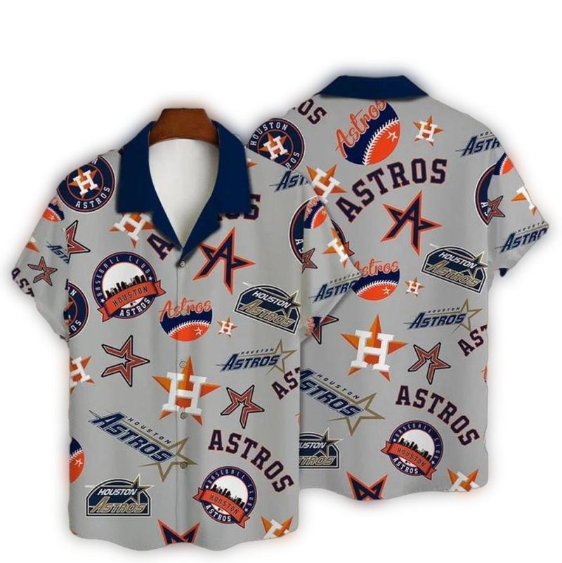 Houston Astros Logo Mania Hawaiian Shirt 1
