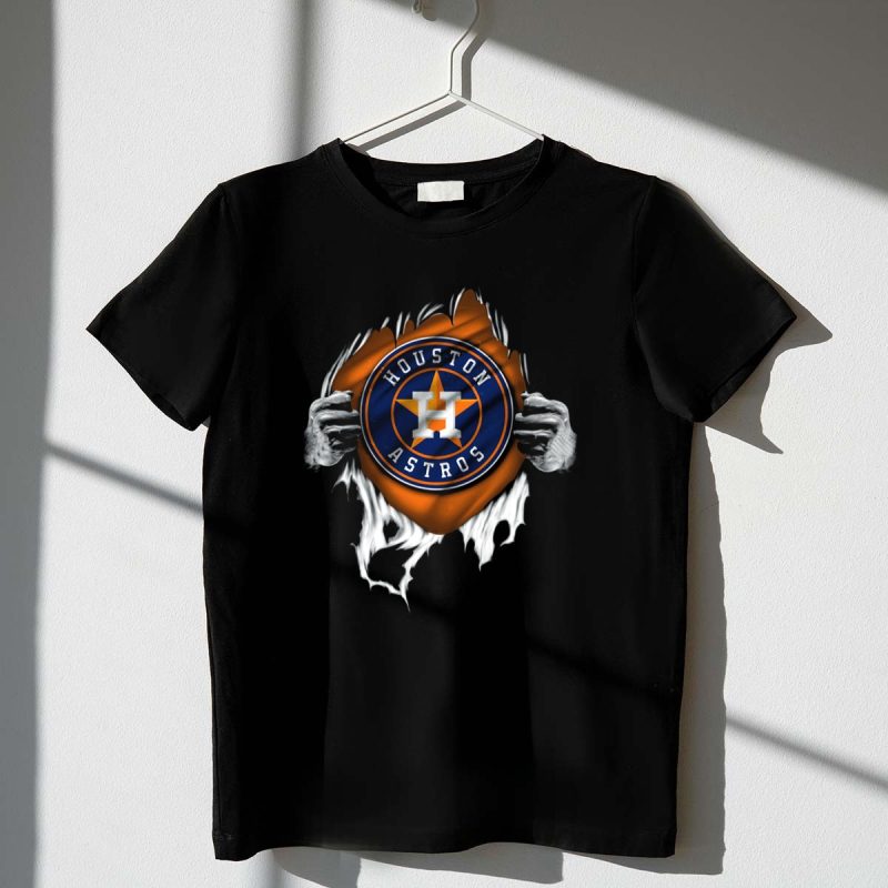 Houston Astros Logo Torn Reveal T Shirt t shirt 1 1