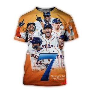 Houston Astros Lucky 7 Alcs 2023 Postseason All-Over Print T-Shirt
