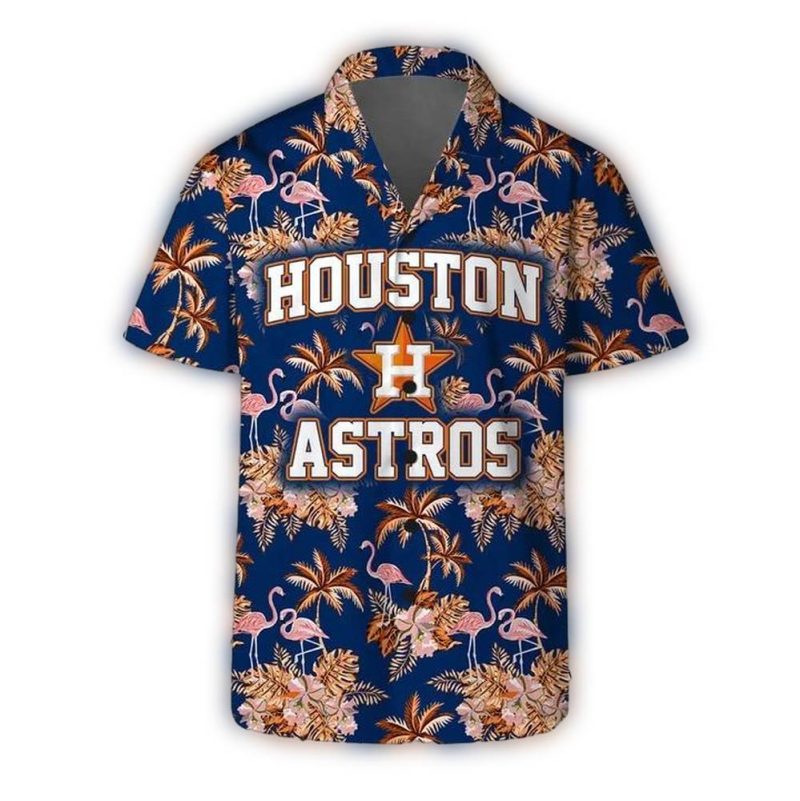 Houston Astros Major League Floral Hawaiian Shirt 2