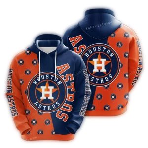 Houston Astros Heart Design All Over Print Hoodie For Fans