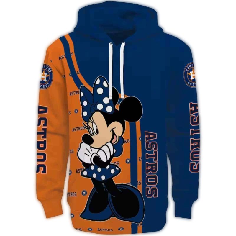Houston Astros Minnie Mouse All over Print Hoodie 1