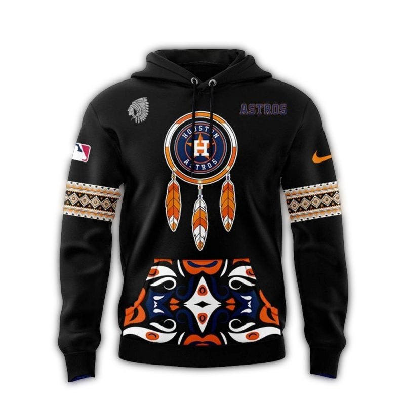 Houston Astros National American Indian Heritage All over Print Hoodie 1