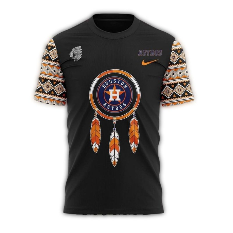 Houston Astros National American Indian Heritage All over Print T Shirt 1