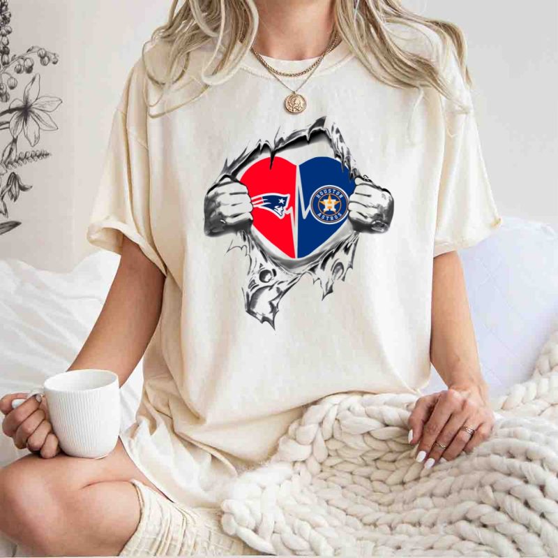 Houston Astros New England Patriots Heart T Shirt t shirt 1 1