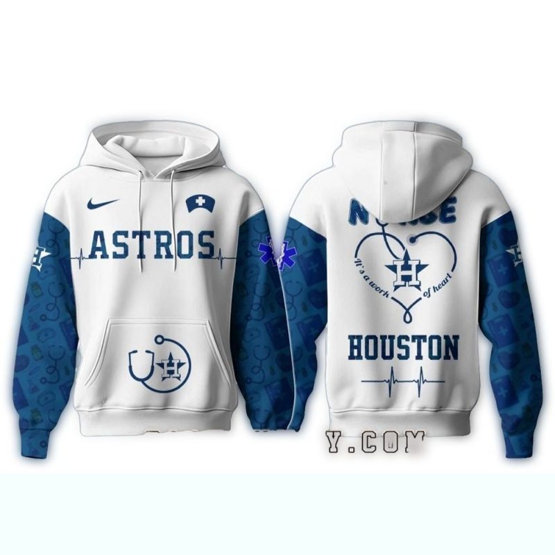 Houston Astros Nurses Game All over Print Hoodie 1