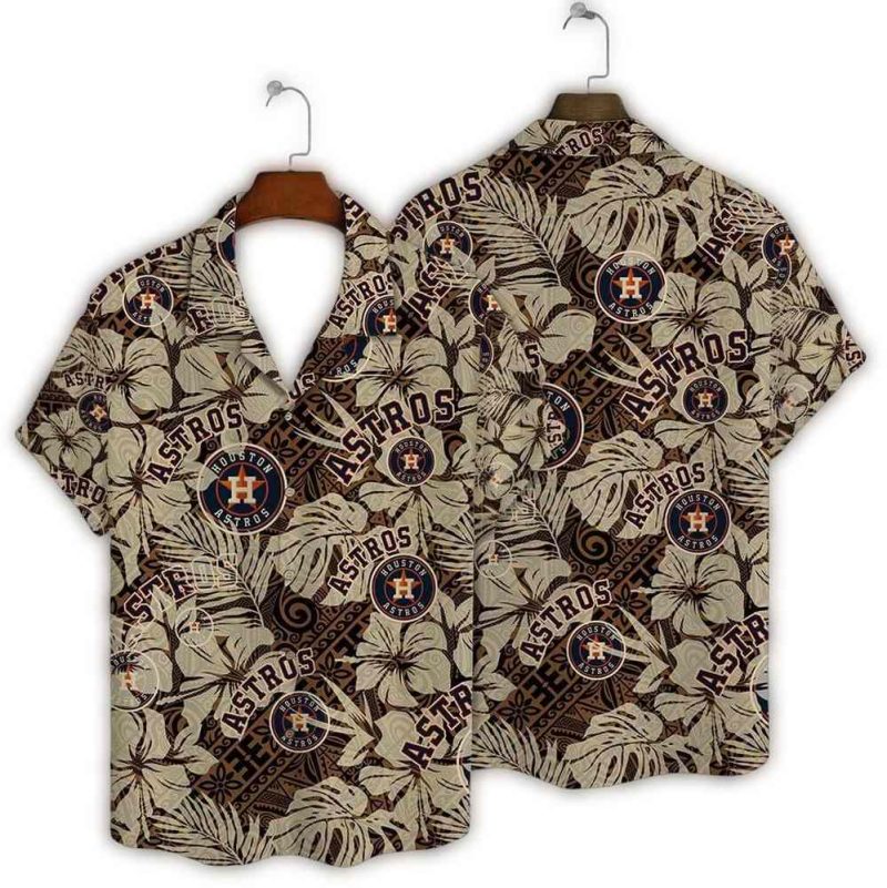 Houston Astros Palm Leaf Elegance Hawaiian Shirt 1