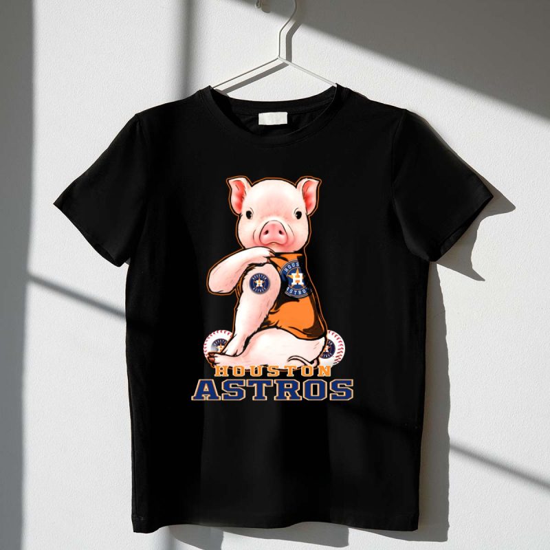Houston Astros Pig with Baseball T Shirt t shirt 1 1