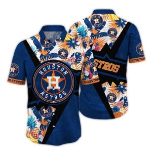 Vintage Houston Astros Pineapple Leaves Hawaiian Shirt For Fans