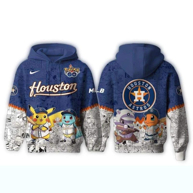 Houston Astros Pokemon Go Baseball All over Print Hoodie 1