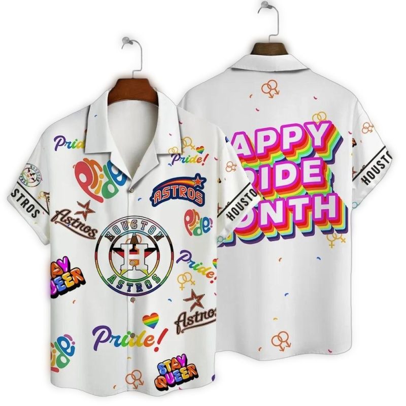Houston Astros Pride Celebration Hawaiian Shirt 1