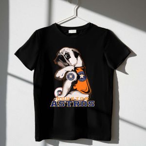 Houston Astros Pug Mascot T-Shirt For Fans - Fun Baseball Apparel