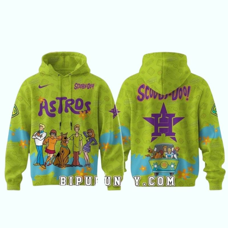 Houston Astros Scooby Doo All over Print Hoodie 1