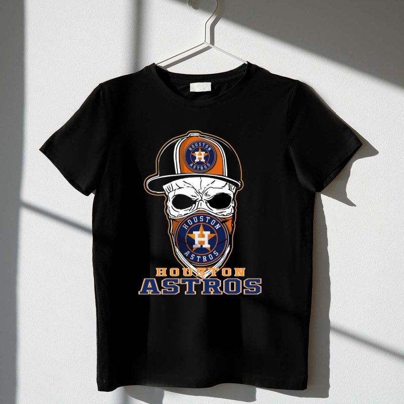 Houston Astros Skull Logo Hat T Shirt t shirt 1 1